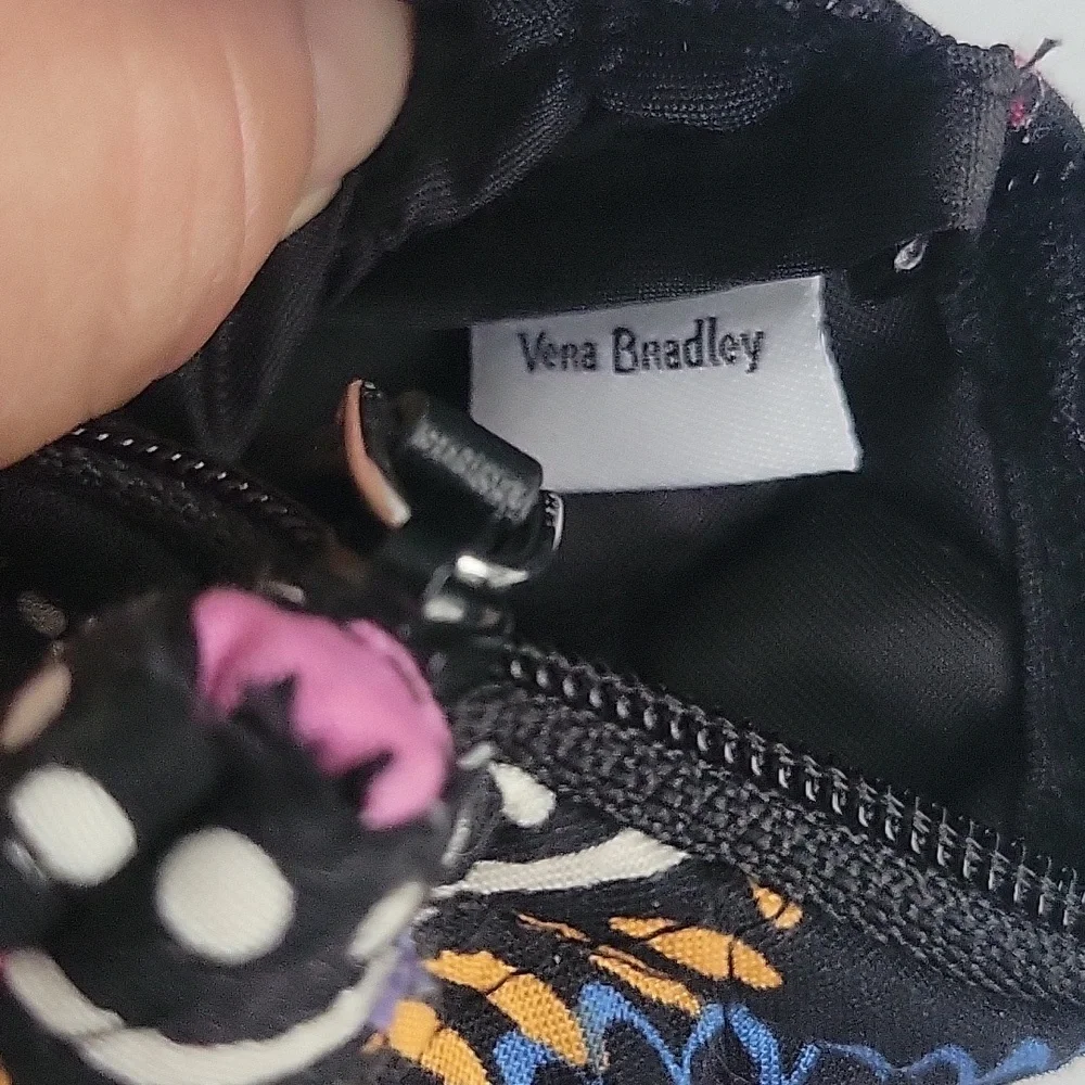 Vera Bradley Black Paisley Women's Wallet - Picture 3 of 5
